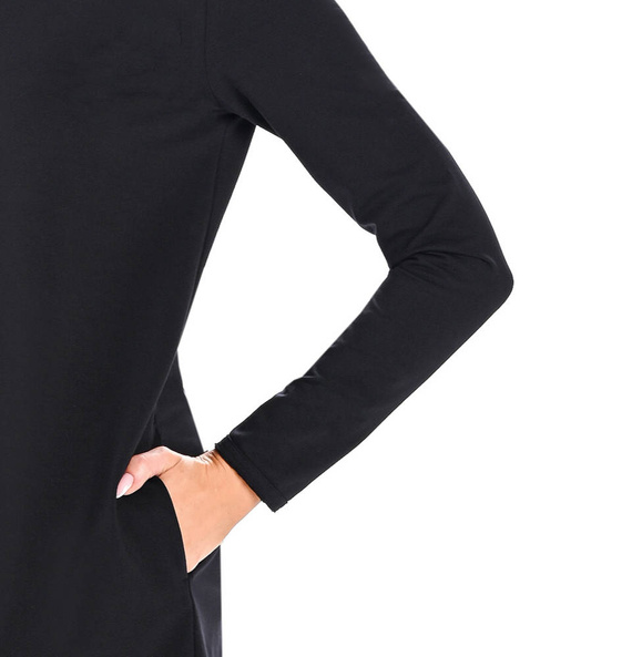 Sukienka z długim rękawem Madelyn Teyli - czarny