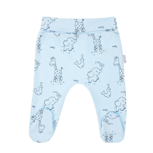 4800 11 Animals Komplet wyprawkowy 4-częściowy nadruk Nicol - niebieski