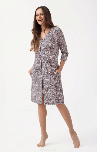 Szlafrok Damski 390 Luna - panterka