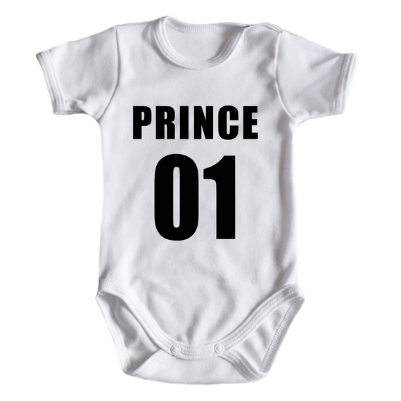 "Prince książę 01" body krótki rękaw Moocha czarny