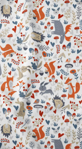 Pościel dziecięca 3697 C Kraina Snów bawełniana zwierzęta Karo 