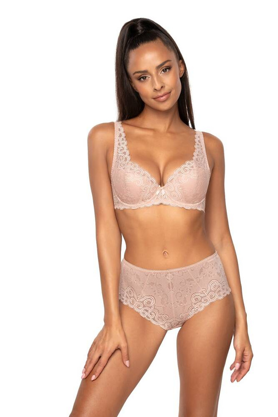 Biustonosz usztywniany full cup M-3824/22 Natalie Mat różowy pudrowy