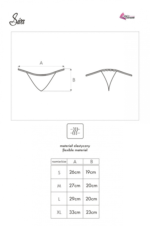 Figi damskie Siva LC 6065 LivCo Corsetti Fashion biały