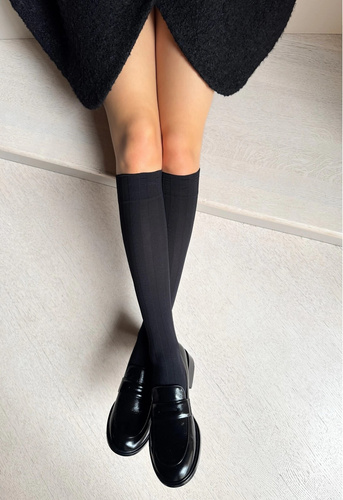 Veneziana Laura – damskie podkolanówki z mikrofibry w szerokie paski