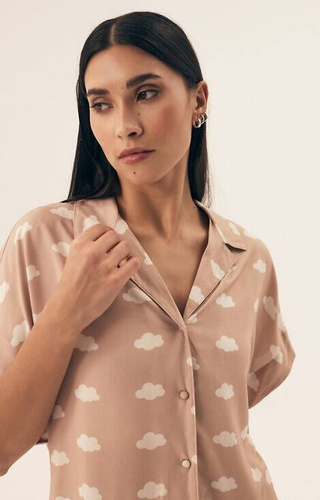 Piżama Damska 42645 Nubes Henderson - sand