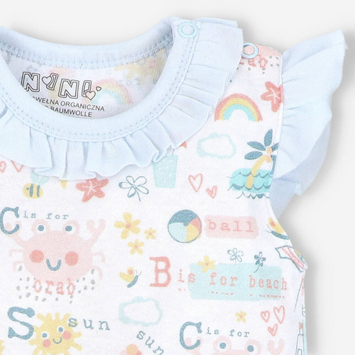 Body dla dziewczynki z falbanką Sunny Nini druk