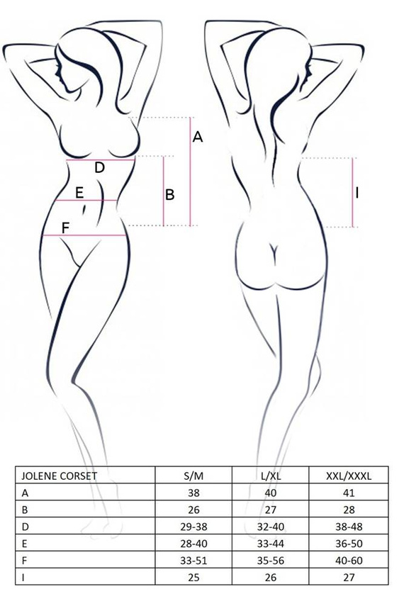 Gorset damski Jolene Corset Passion czarny