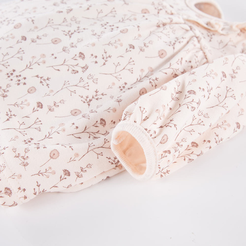 Tunika z długim rękawem Bloom Eevi - ecru druk