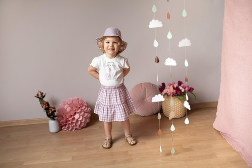 Body z krótkim rękawem Sweet Cherry Pinokio - ecru 