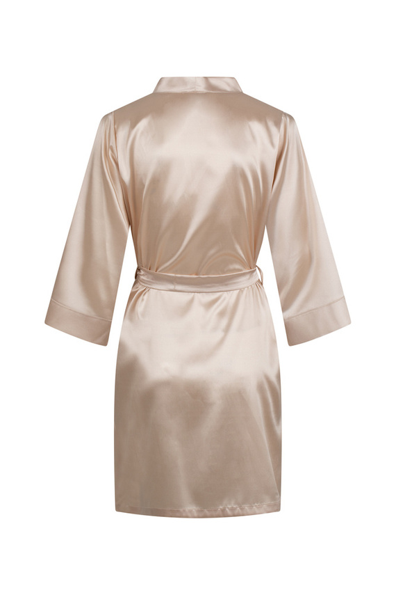 Szlafrok damski satynowy Vesna ByShelly - beżowy
