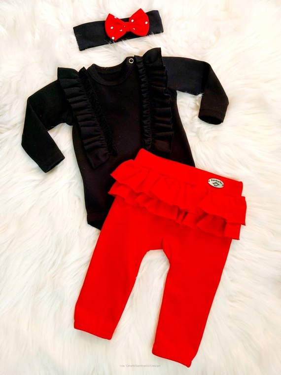 Spodnie niemowlęce Lola Bambarillo czerwony