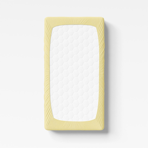 Prześcieradło dziecięce frotte Eevi - żółty