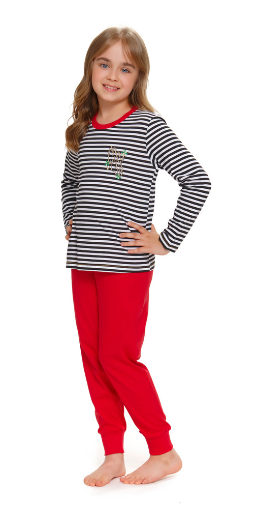 PDU.5236 Piżama dziecięca Unisex Doctor Nap - black red