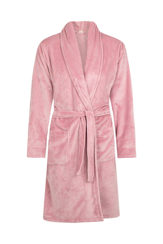 Szlafrok damski polarowy Elen ByShelly - brudny róż