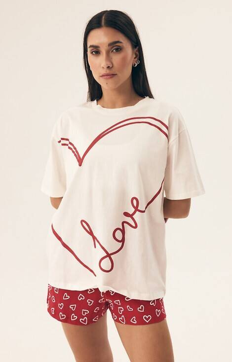 Piżama Damska 42655 Necesito Henderson - kremowa