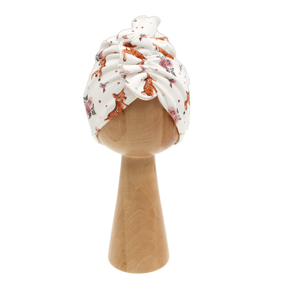 216055 Lala Nicol Czapka turban – bawełna drukowana, elastyczne podszycie