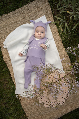 Śpiochy niemowlęce "My Garden" Pinokio - fiolet