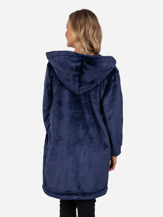 Blezer damski polarowy Greta ByShelly - granatowy