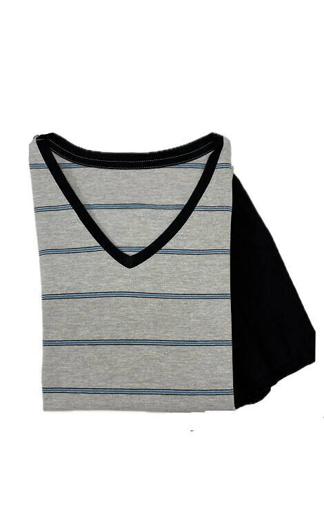 Piżama męska krótki rękaw, spodenki 330/41 Cornette - szary melanż