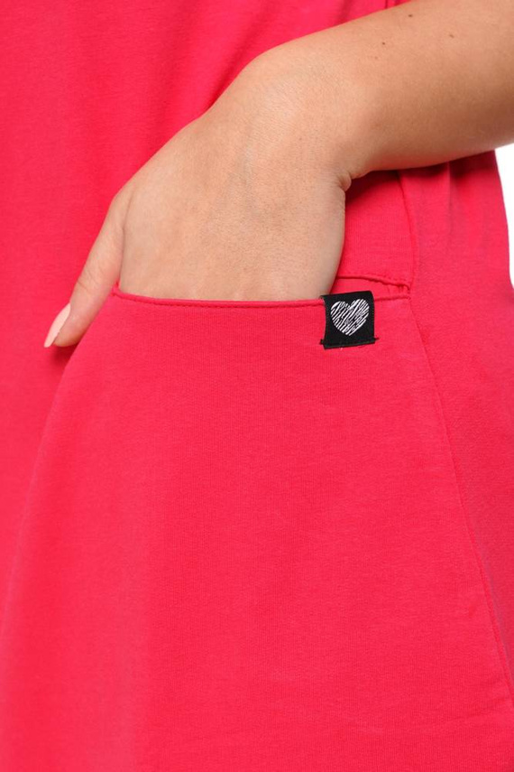 Sukienka damska z rozcięciem MDW4200-001 Moraj - malinowy