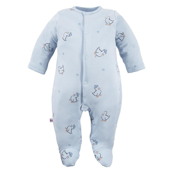 Pajac niemowlęcy Little Ducks Eevi - niebieski