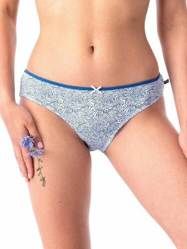 Figi damskie LPR 723 A'2 2-pak Key biały granatowy