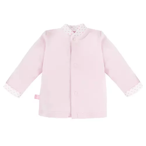 Kaftanik bawełniany "NEWBORN" Eevi- różowy