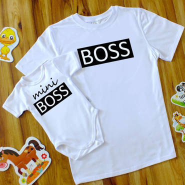 ZESTAW ojciec syn "BOSS + mini BOSS" Moocha