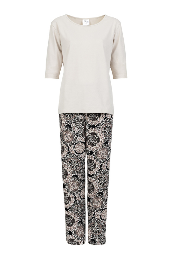 Piżama damska La Boheme Momenti Per Me beige