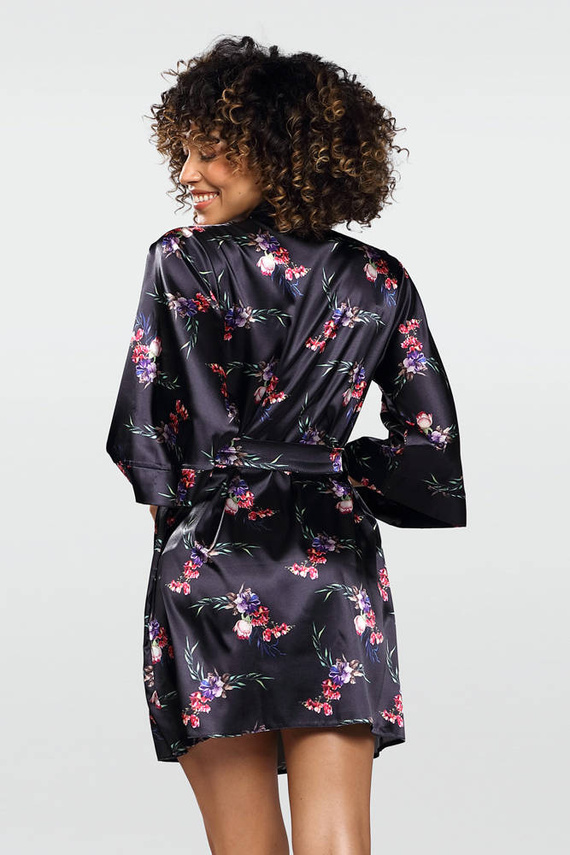 Podomka damska Flowers DKaren DK-P-granatowy 009