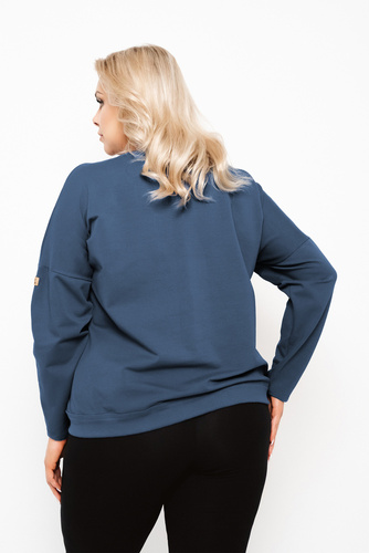 Bluza damska Karina Italian Fashion - jeansowy