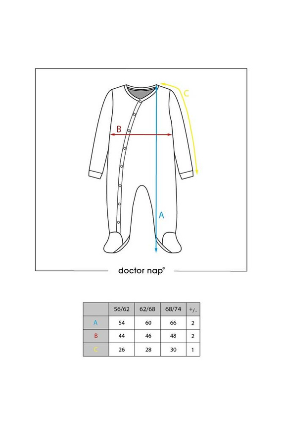 SLE.4295 Pajacyk niemowlęcy Doctor Nap - pool blue