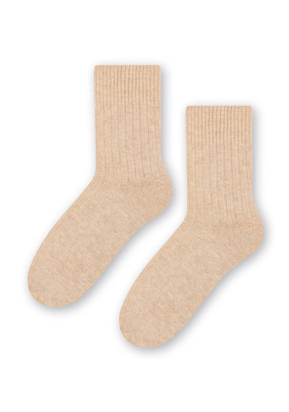 ART..093 Skarpety Damskie Wełniane Steven 028 szary melanż