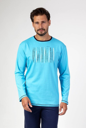 Piżama męska 472 Regina turkusowy