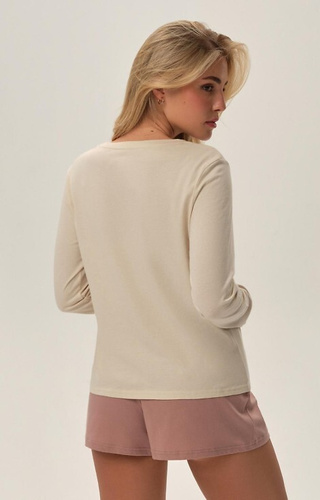 Piżama Damska 41868 Freja  Henderson - kremowa