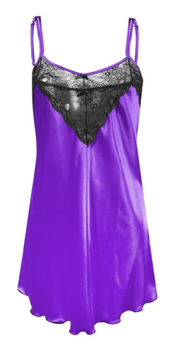 Koszulka satynowa damska DKaren - fiolet