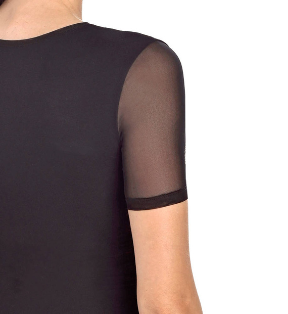 Body damskie z krótkim rękawem Juliet Teyli - czarny