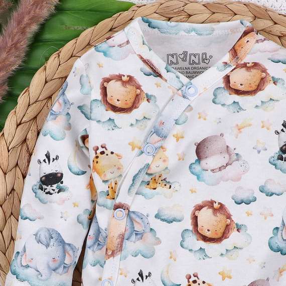 Body kopertowe Little Dreamers Nini z bawełny organicznej - dla niemowląt, 100% ekologiczne, bezniklowe napy