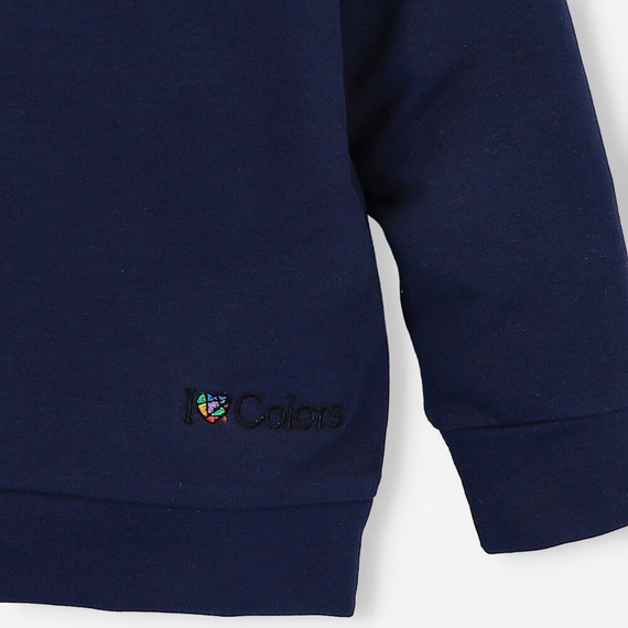 Bluza dresowa I love Colors - granatowy