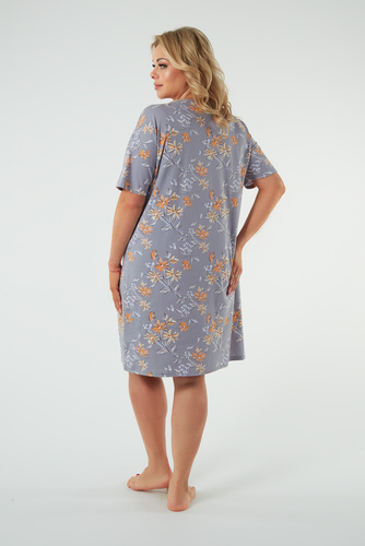 Koszula nocna damska z krótkim rękawem Kasos Italian Fashion - druk