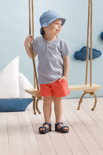 Krótkie spodenki na gumce Sailor Pinokio - czerwony