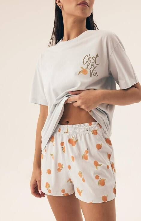 Piżama Damska 42684 Naranja Henderson - pale blue