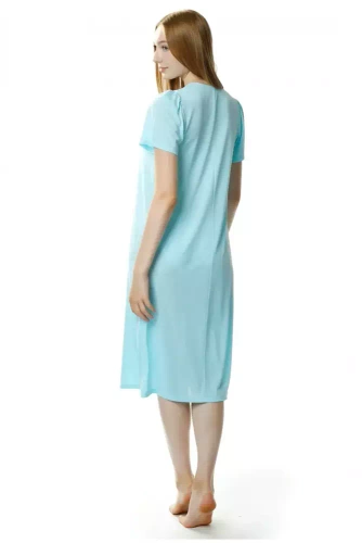 1693 Berenika halka koszula nocna damska Mewa turkusowy