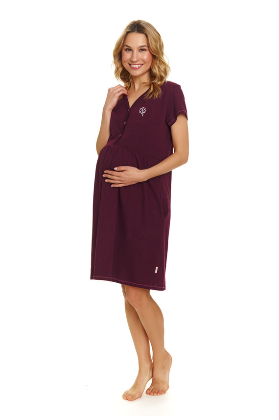 Koszula Nocna do karmienia 5336 Doctor Nap - burgundy