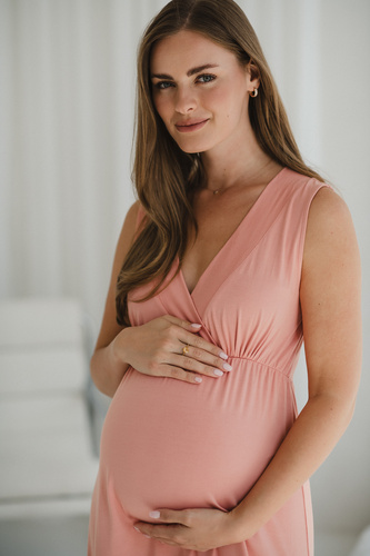 Star Light Herbal Rose Milk&Love– koszula nocna bambusowa ciążowa i do karmienia | Wygoda i elegancja