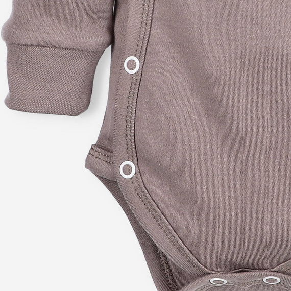 Body kopertowe z bawełny organicznej Happy Apples Nini brązowy