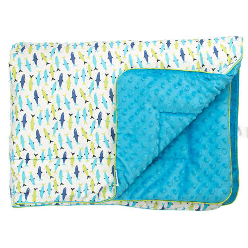 Kocyk niemowlęcy Papugi Martex zielony