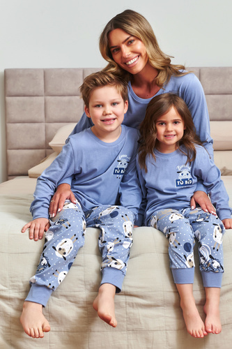 Doctor Nap 7348 – piżama dziecięca bawełniana, unisex, wzór owce