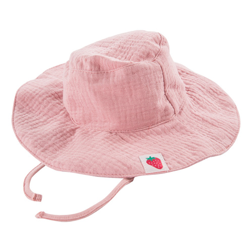 Kapelusz muślinowy Strawberry & Love Eevi- różowy