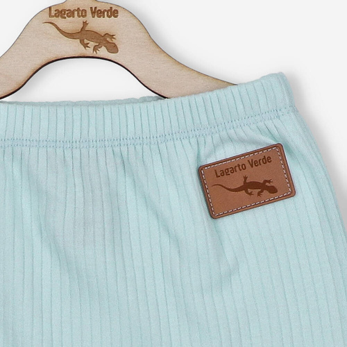 Lagarto Verde Półśpiochy z dzianiny prążkowej - niebieski